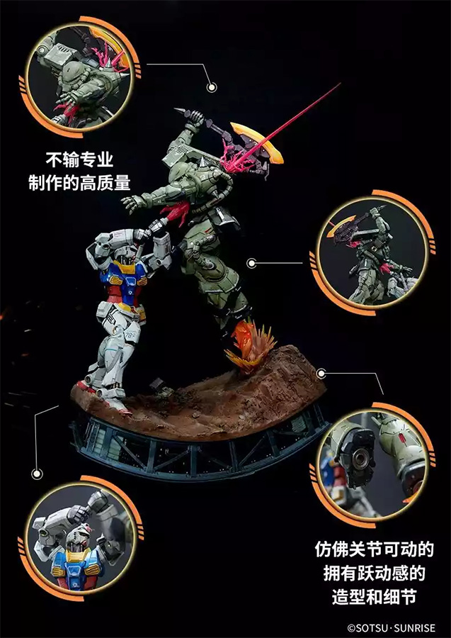 中国・Tmallにガンダム商品初のジオラマ完成品フィギュア「ガンダム VS 